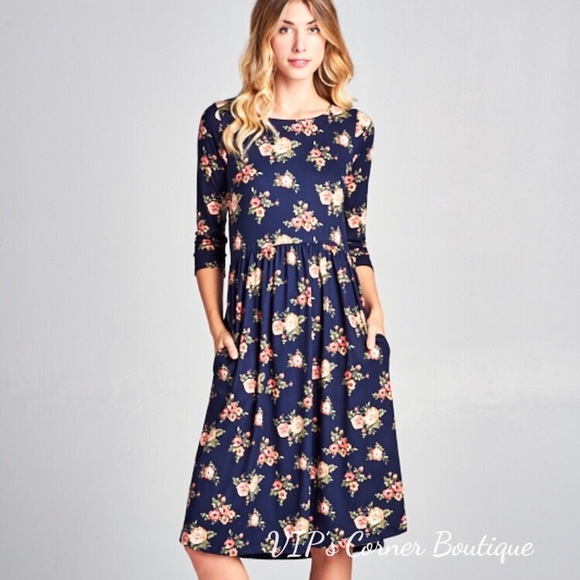 orange creek Dresses & Skirts - LAST ONE! 3/4 Sleeve Knit Dress